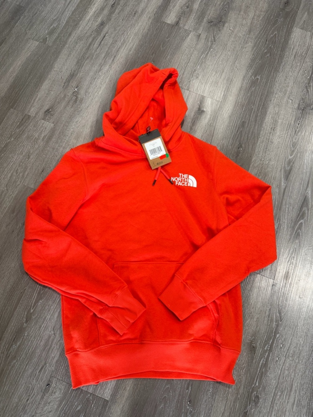 The North Face Flare Red Pullover Hoodie with Drawstring